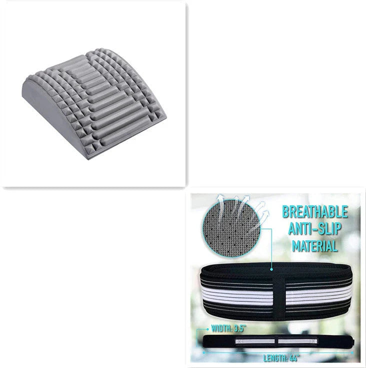 Premium lumbar spine massager for back, neck, and sciatica pain relief made with high-quality EVA foam