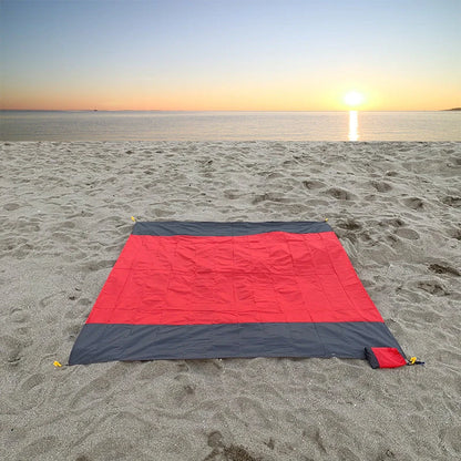 Waterproof foldable picnic mat in vibrant colours for outdoor camping