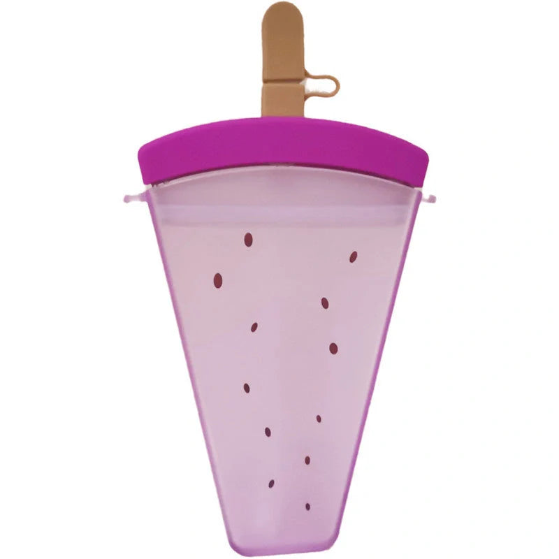Anti-drop children's popsicle cup with cartoon design and cup rope