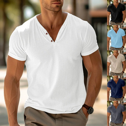 Premium casual cotton t-shirt for men in a variety of classic colours and sizes