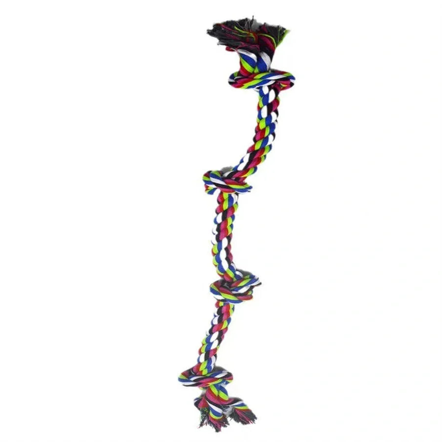 Durable rope knot dog toys for large breeds, promoting dental health and fun play
