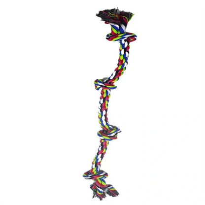 Durable rope knot dog toys for large breeds, promoting dental health and fun play
