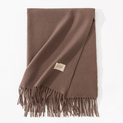 Elegant artificial cashmere scarf for women in various colors, perfect for winter warmth and style.