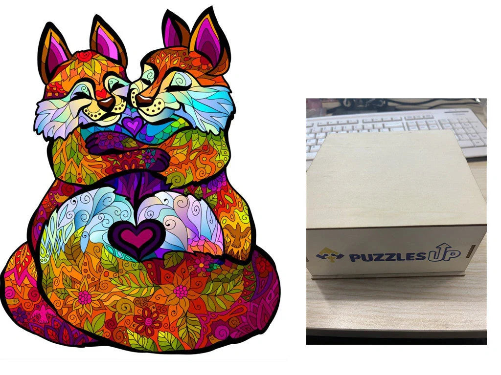 A3 Animal Wooden Puzzle with Box - Premium quality, vibrant animal designs, perfect for family fun