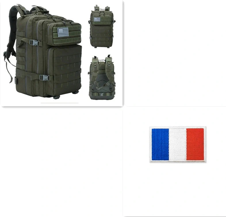 Outdoor Mountaineering Tactical Backpack with MOLLE system and 50 litre capacity
