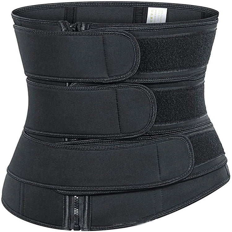 Women's adjustable waist trainer slimming bodysuit with 2-3 belts for workout shaping