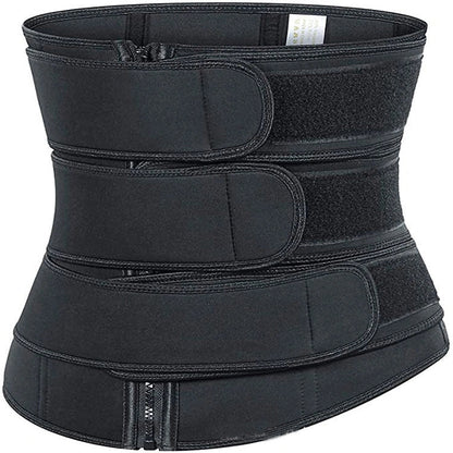 Women's adjustable waist trainer slimming bodysuit with 2-3 belts for workout shaping