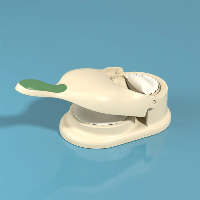2-in-1 Dumpling Maker with non-slip handle and wavy-shaped dumpling design