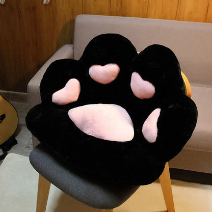 Cat Paw Plush Chair Cushion in various colours and sizes for home and office use