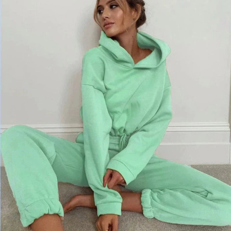 Stylish 2-piece athleisure set for women featuring vibrant colours, comfortable fabrics, and versatile design