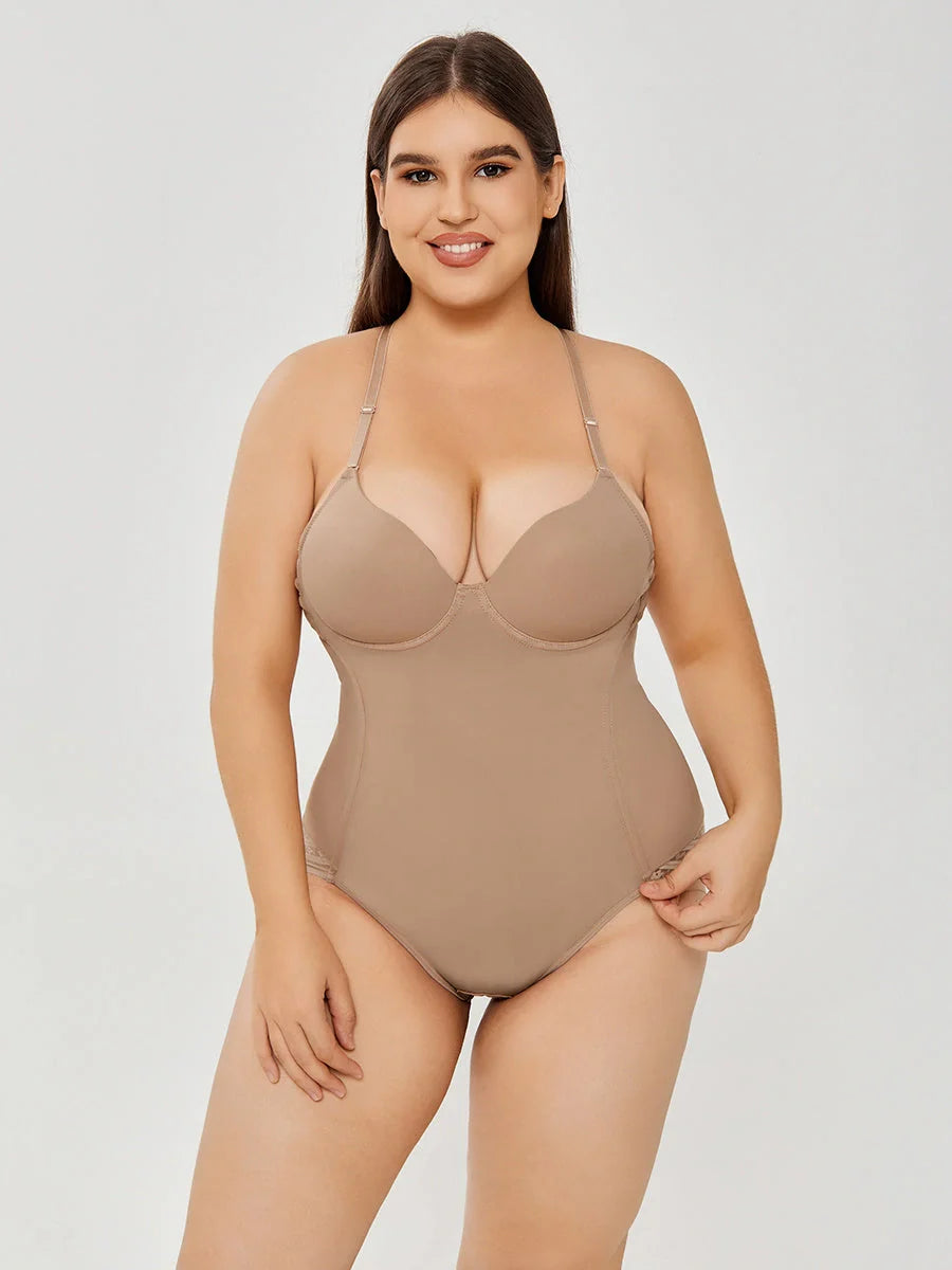 Women's black and khaki suspender jumpsuit with adjustable straps