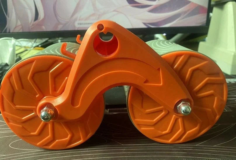 2-in-1 Exercise Belly Wheel with smart counting feature for indoor fitness