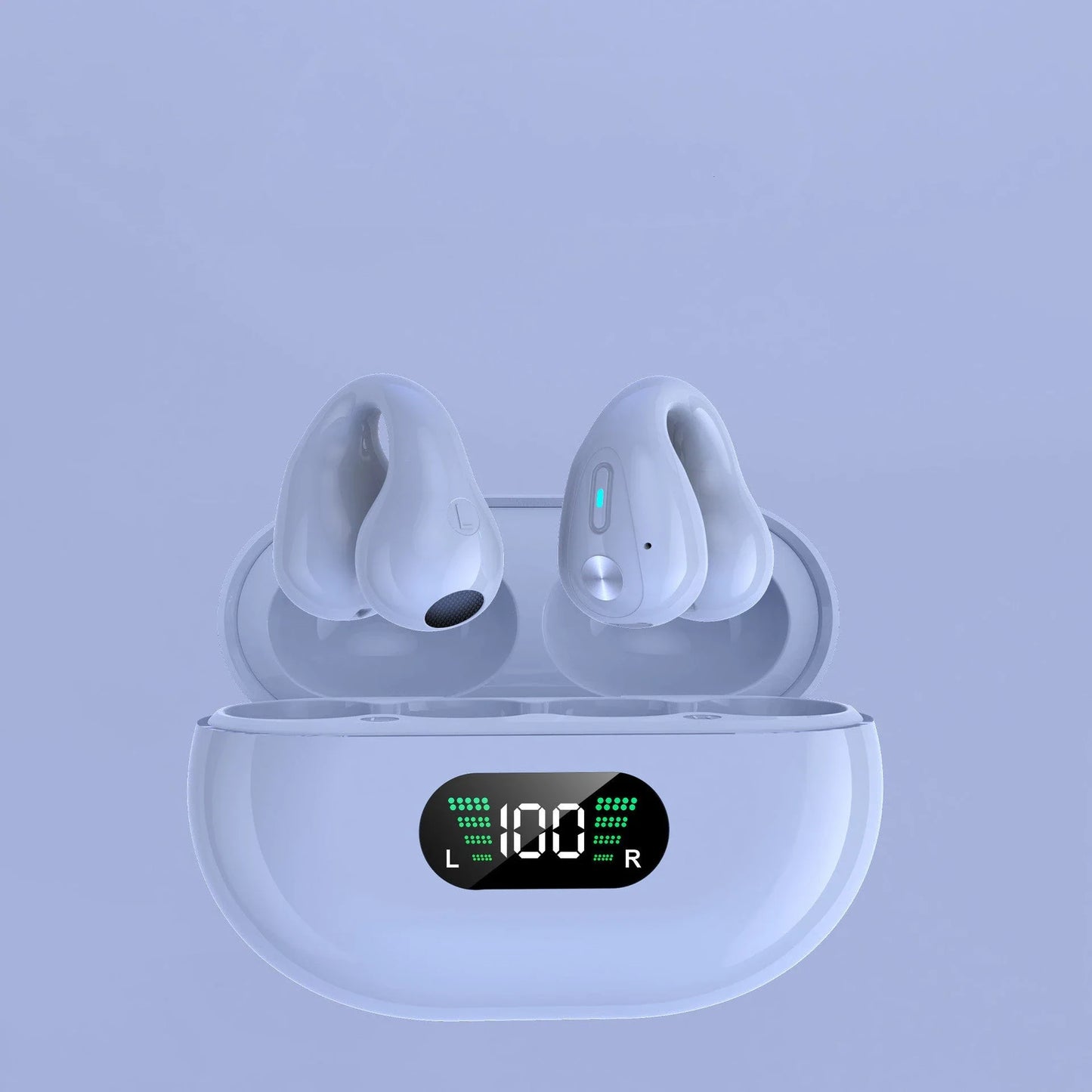 Premium Bone Conduction Wireless Earbuds with Bluetooth 5.3, Dual-Drive Audio, and Ergonomic Ear-Clip Design