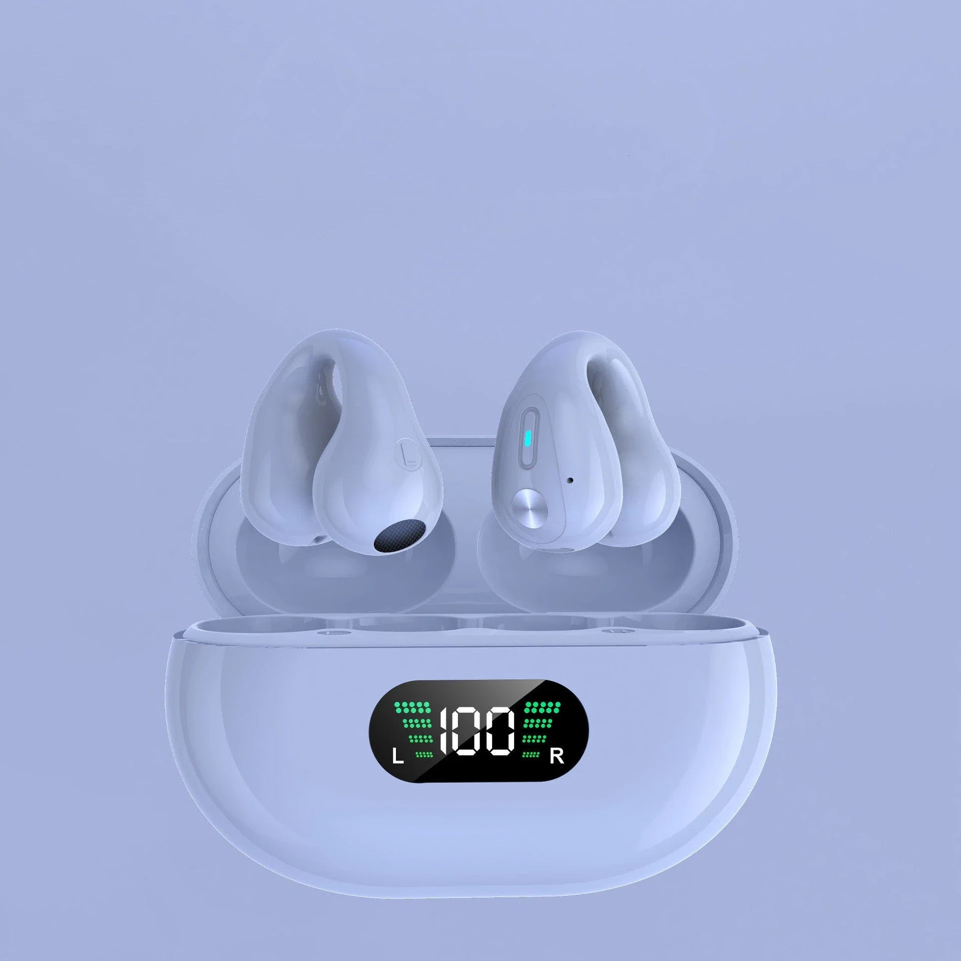 Premium Bone Conduction Wireless Earbuds with Bluetooth 5.3, Dual-Drive Audio, and Ergonomic Ear-Clip Design
