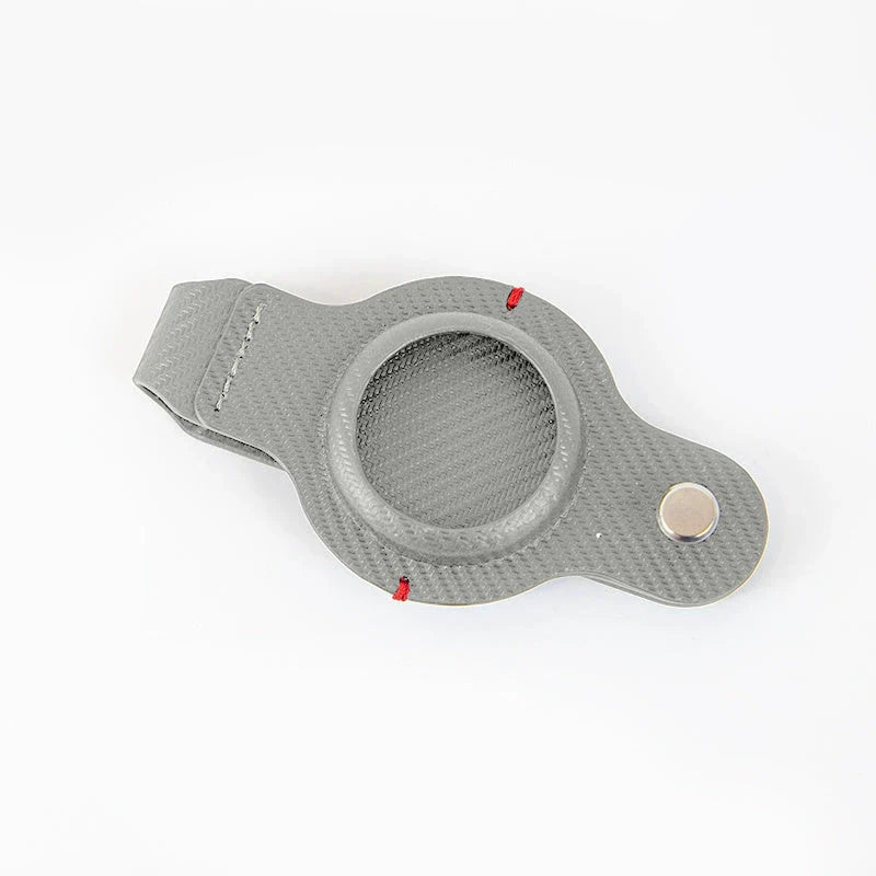 Stylish AirTag Holder with Durable Key Ring - Premium PU Leather Accessory for Secure Apple AirTag Tracking
