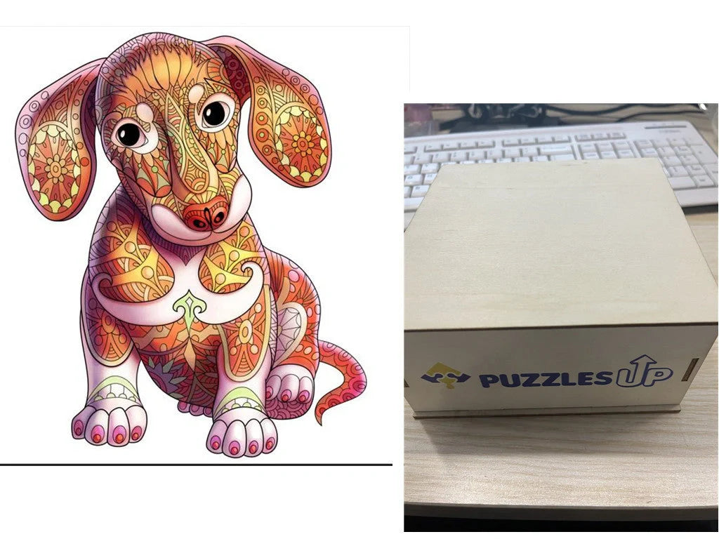 A3 Animal Wooden Puzzle with Box - Premium quality, vibrant animal designs, perfect for family fun
