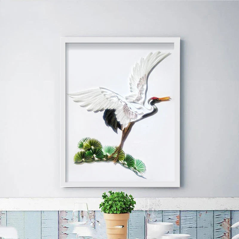 Elegant paper craft kits featuring a variety of designs like deer, tiger, wolf, fish, and more for home decor and gift-giving
