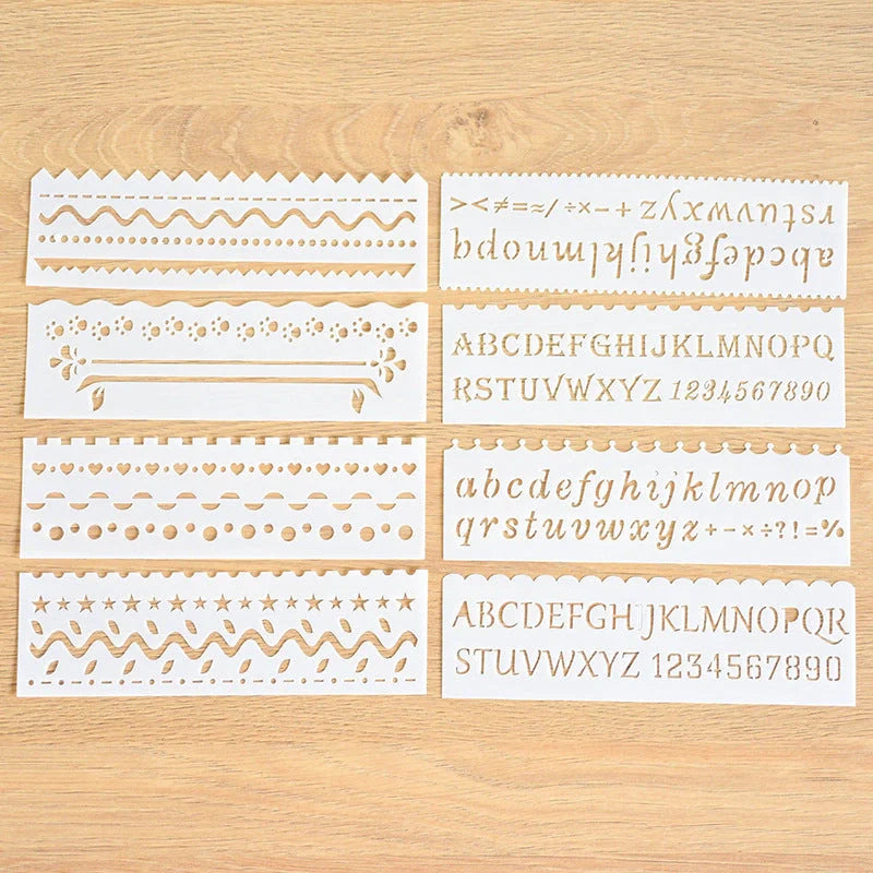 Multifunctional hollow painting template for creative art projects