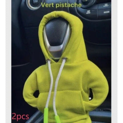 Universal gear knob cover hoodies in pure cotton for cars