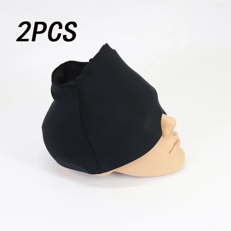 Cold Therapy Migraine Relief Hat with elastic compression for 360° coverage