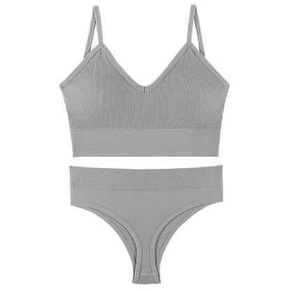 Wireless French triangle cup bra set for small chest push-up in various colours