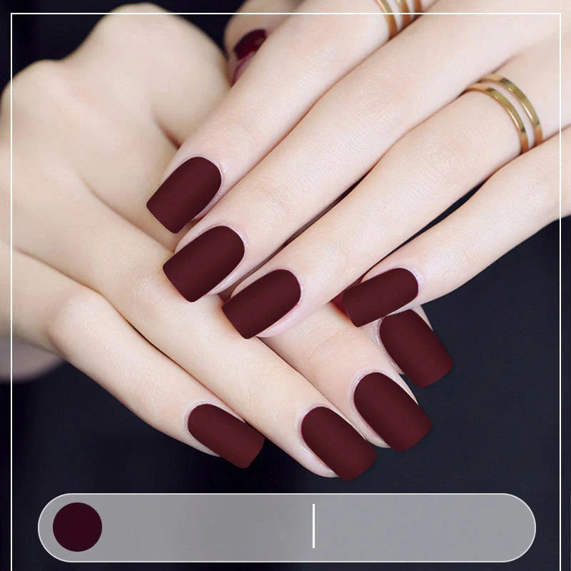 Matte nail polish in various colours showcasing fast-drying and long-lasting formula