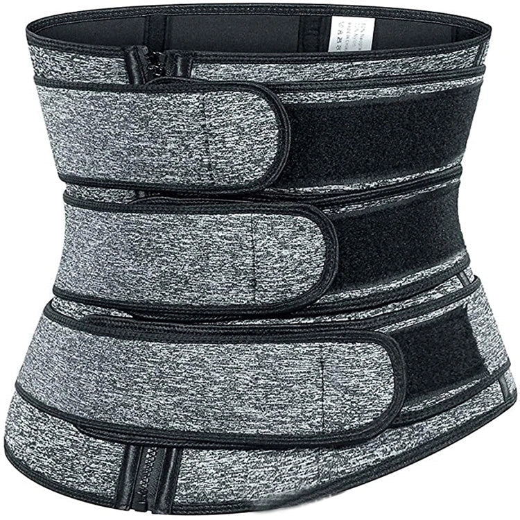 Women's adjustable waist trainer slimming bodysuit with 2-3 belts for workout shaping