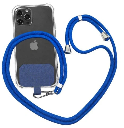 Universal crossbody phone lanyard in various colours with metal buckle