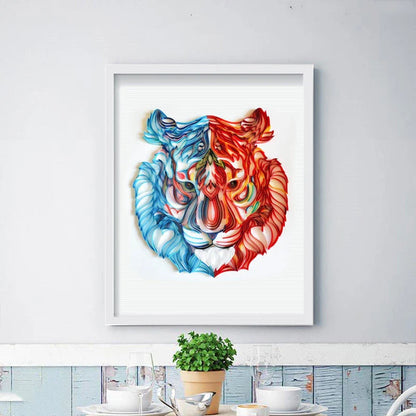 Elegant paper craft kits featuring a variety of designs like deer, tiger, wolf, fish, and more for home decor and gift-giving