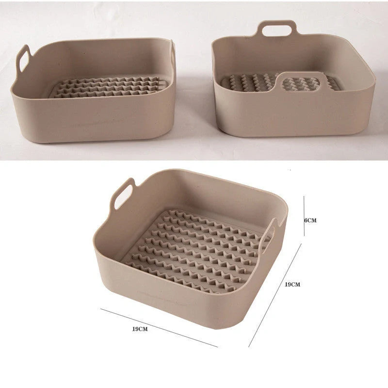 Air fryer silicone pot replacement liners in various colours and sizes