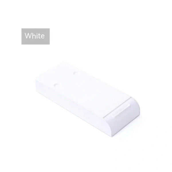Stackable hidden office drawer organizer under desk in white and grey