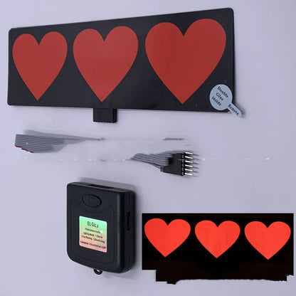 Ultra-thin LED car windshield glow panel with various designs