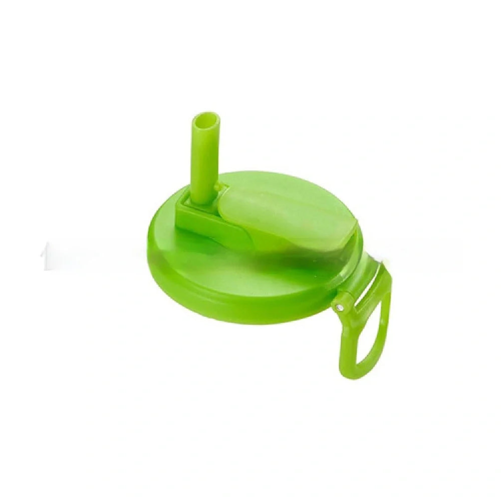 Reusable soda can lid with straw in various colours, fitting standard Coke cans