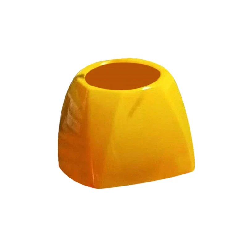 Funny Donald Trump-themed toilet brush with a sturdy handle and hanging slot for easy storage and use