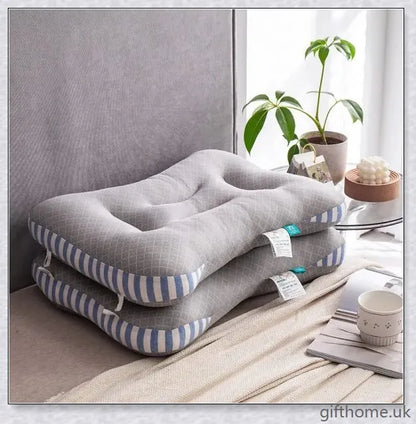 Antibacterial and anti-mite soybean fibre pillow with plush, supportive filling and durable polyester cover