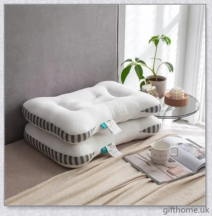 Antibacterial and anti-mite soybean fibre pillow with plush, supportive filling and durable polyester cover