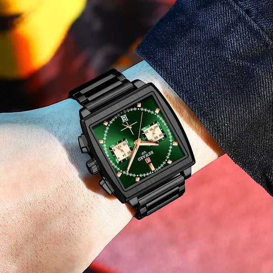 Men's Stainless Steel Timeless Waterproof Watch with a sleek, minimalist design and precise quartz movement