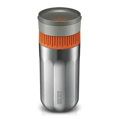 All-in-One Vacuum Pressured Portable Travel Coffee Maker with Durable Plastic Construction and Rapid 80-Second Brew Time