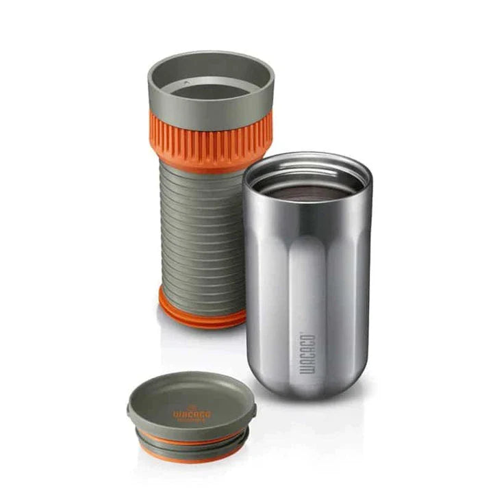 All-in-One Vacuum Pressured Portable Travel Coffee Maker with Durable Plastic Construction and Rapid 80-Second Brew Time