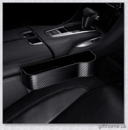 Premium car organiser with storage compartments for phone, wallet, keys, and other essentials