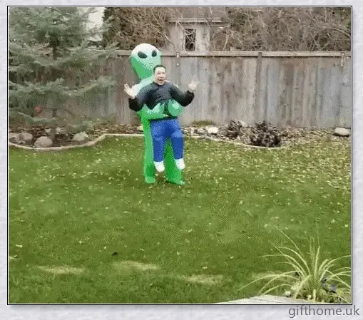 Eeky Halloween Inflatable Alien Costume for Adult and Kid Sizes, 100% Polyester Construction, Durable and Leak-Proof Design