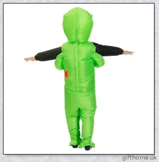 Eeky Halloween Inflatable Alien Costume for Adult and Kid Sizes, 100% Polyester Construction, Durable and Leak-Proof Design