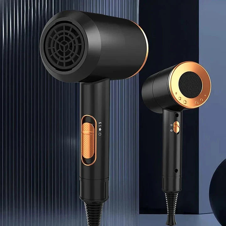 High-speed negative ion hair dryer with diffuser attachment for fast, frizz-free drying and salon-quality styling at home
