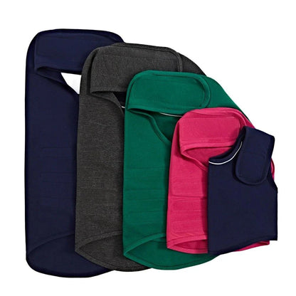 A reflective dog vest in gray color, designed to keep canine companions visible and safe during evening walks or outdoor adventures.