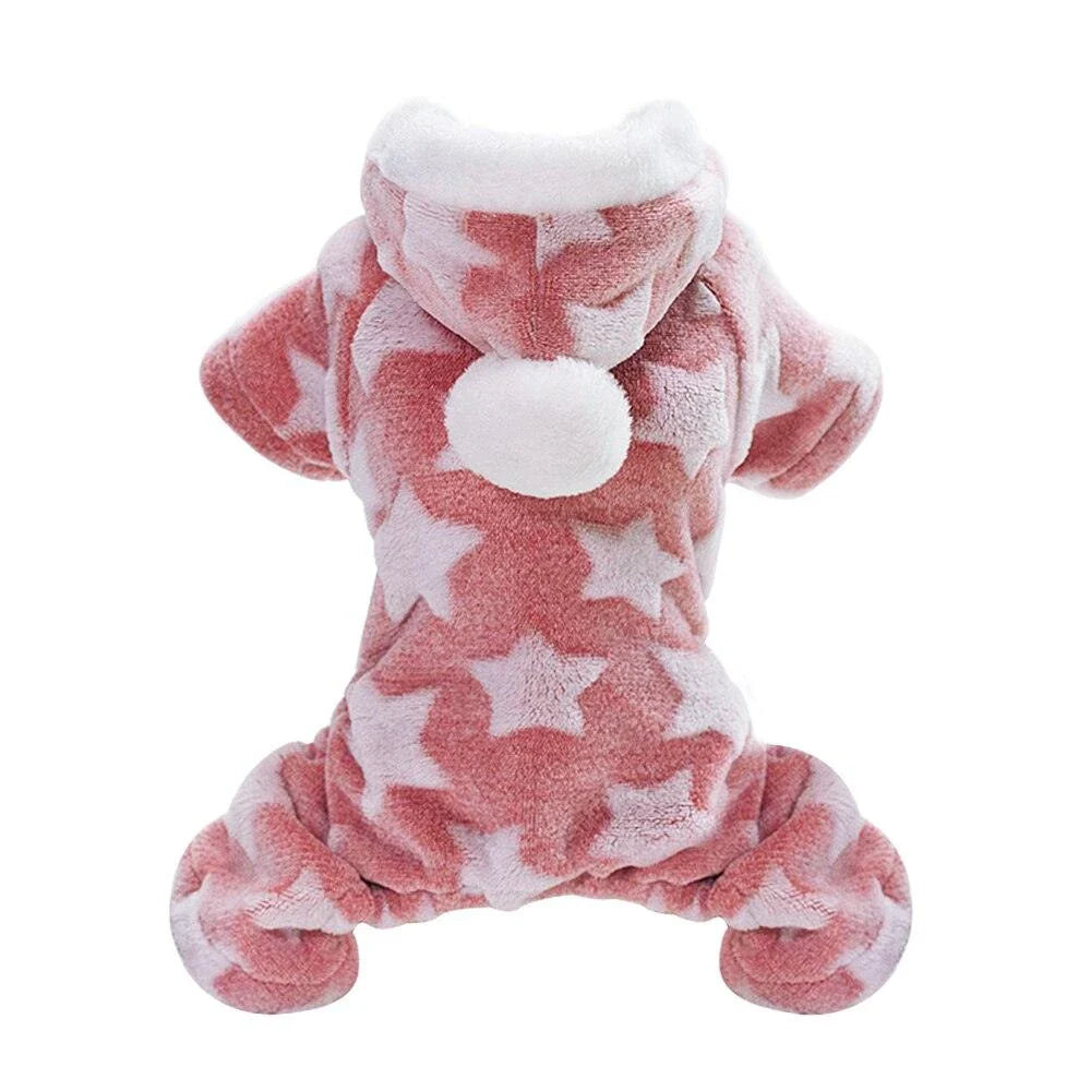 Cosy and warm winter coat for small to medium-sized dogs and cats, made with soft fleece material for comfort and protection.