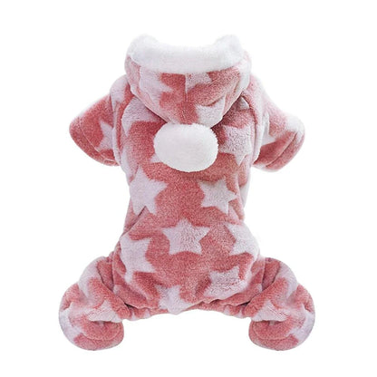 Cosy and warm winter coat for small to medium-sized dogs and cats, made with soft fleece material for comfort and protection.