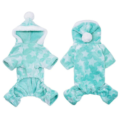 Cosy and warm winter coat for small to medium-sized dogs and cats, made with soft fleece material for comfort and protection.