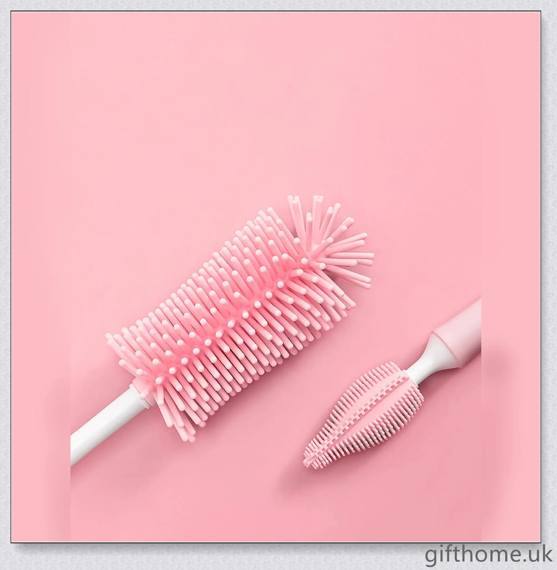Premium baby bottle cleaning brush with soft, flexible bristles and ergonomic handle design