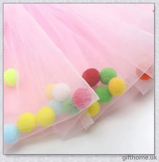 Fluffy princess skirt for girls made with premium polyester fibre, available in multiple vibrant colours and sizes.