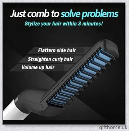 Beard Straightening Comb - Effortlessly straighten and smooth facial hair for a polished, masculine appearance